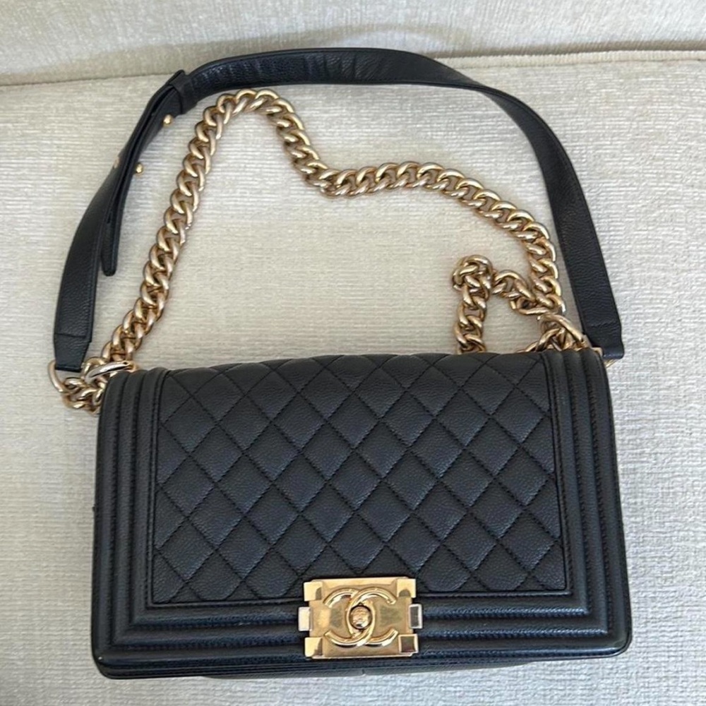 Chanel old medium boy bag